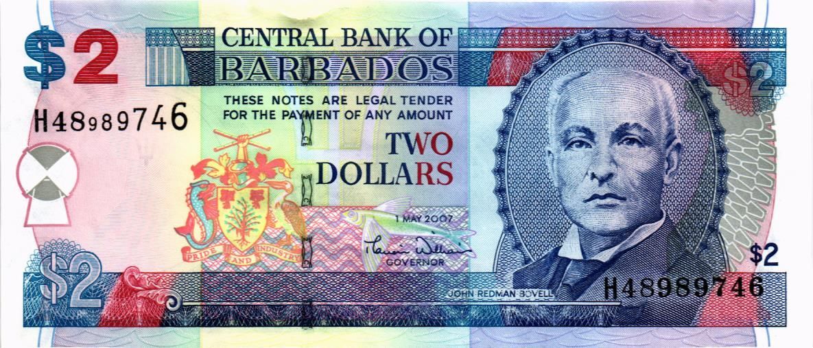 БАРБАДОС 2 ДОЛЛАРА