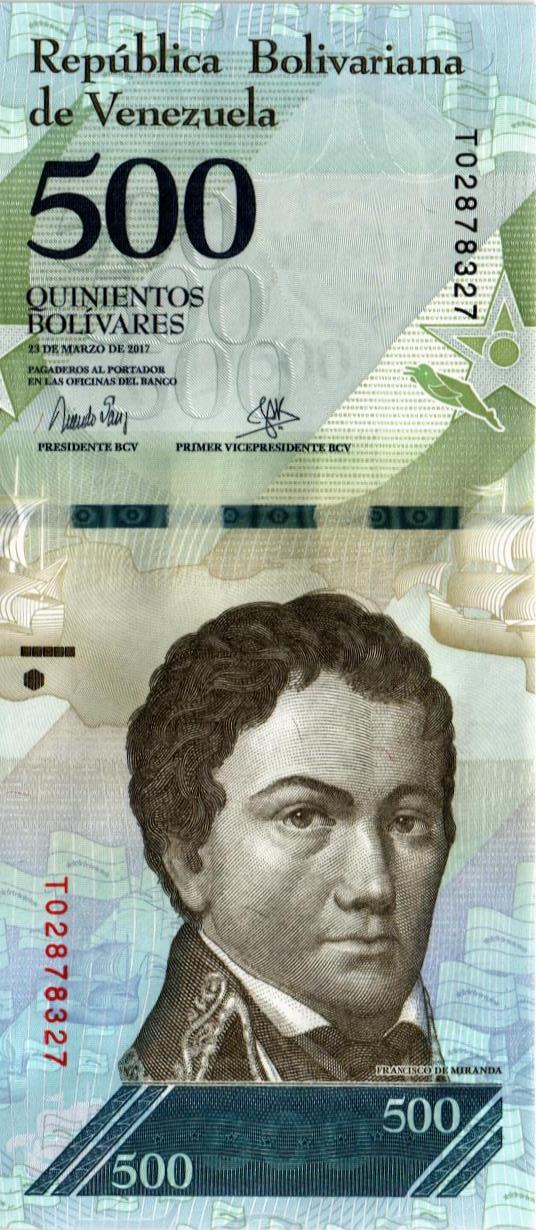 ВЕНЕСУЭЛА 500 БОЛИВАР мини 1