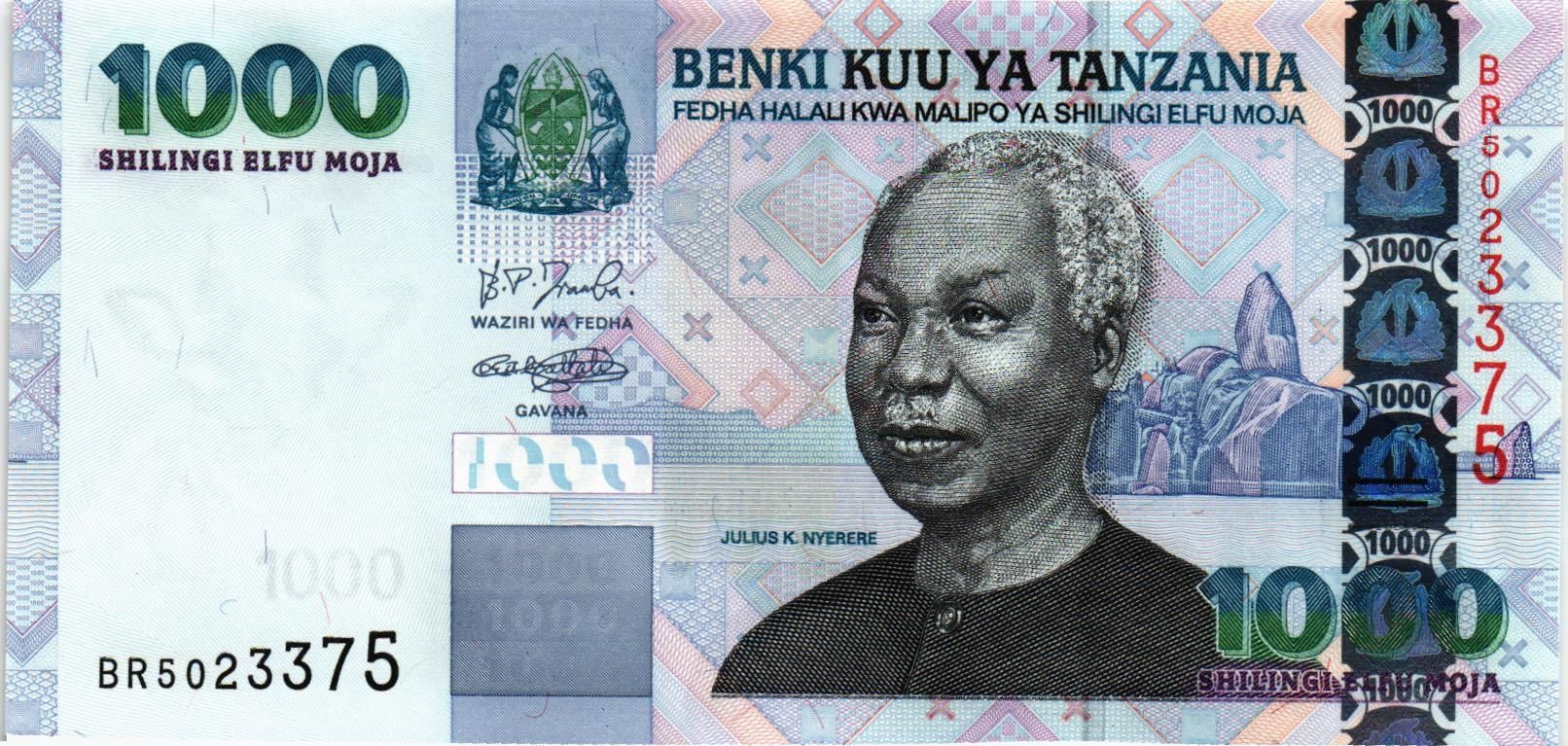 ТАНЗАНИЯ 1000 ШИЛЛИНГОВ