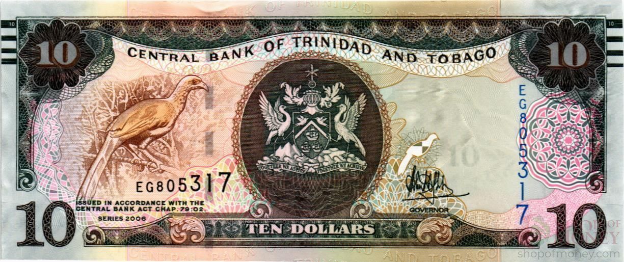 ТРИНИДАД И ТОБАГО 10 ДОЛЛАРОВ
