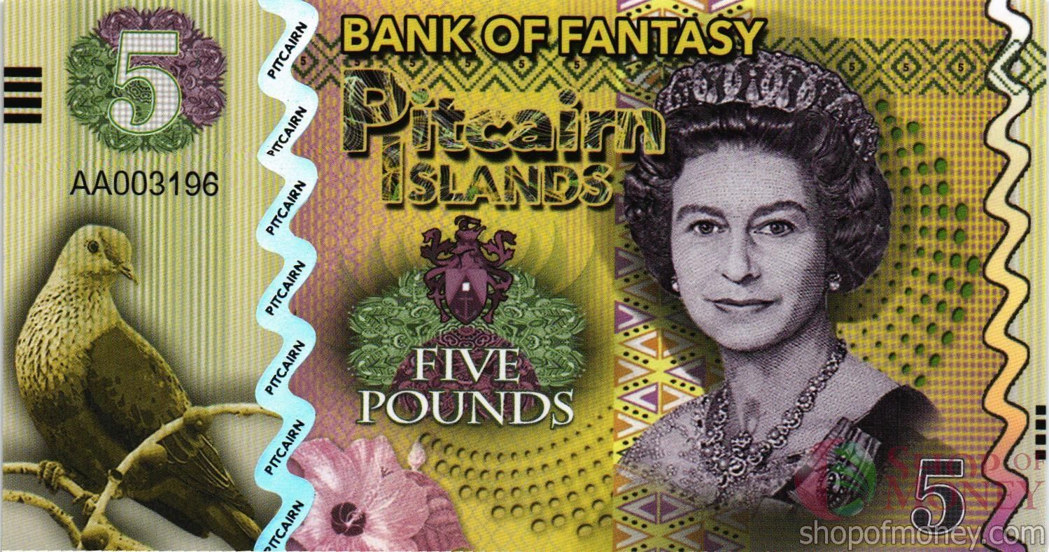 ОСТРОВА ПИТКЭРН 5 ФУНТОВ мини 1