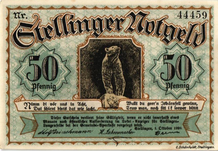 ГЕРМАНИЯ 50 ПФЕННИГОВ (НОТГЕЛЬД) мини 1