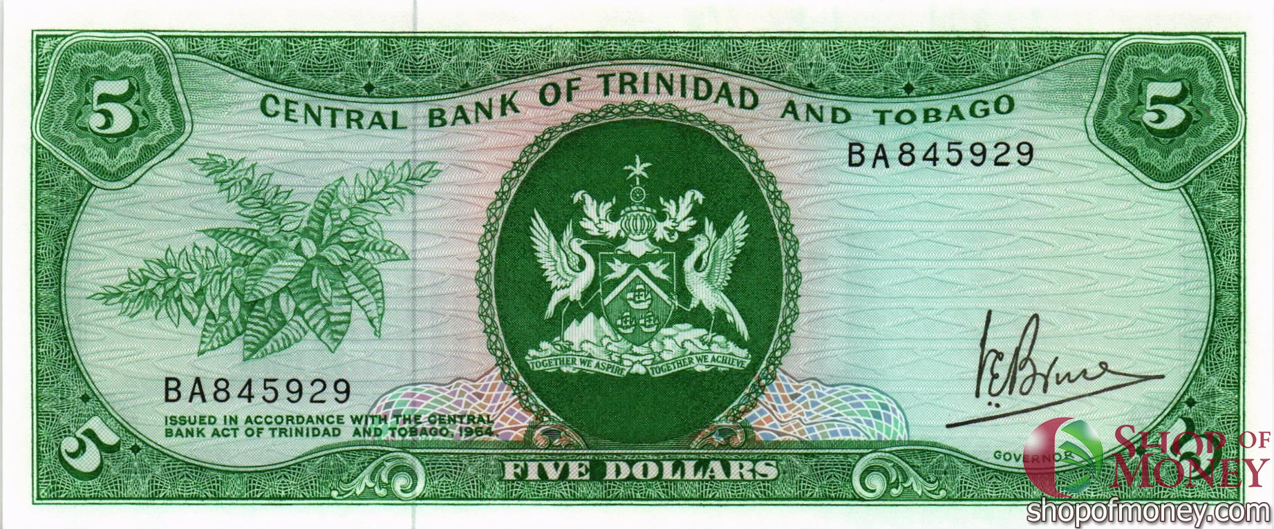 ТРИНИДАД И ТОБАГО 5 ДОЛЛАРОВ мини 1