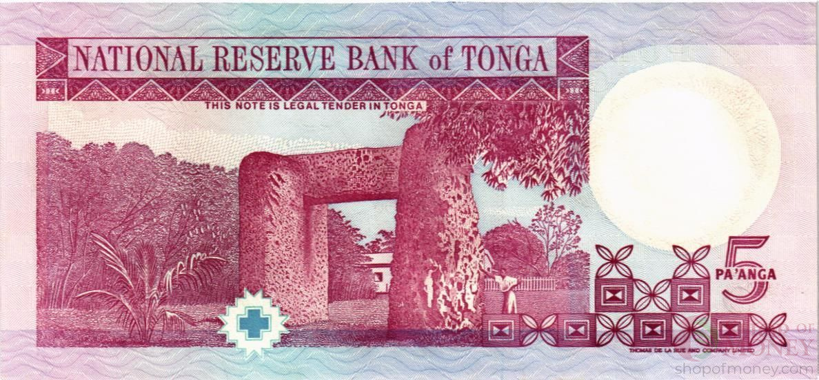 ТОНГА 5 ПААНГА (НИЗКИЙ НОМЕР) мини 2