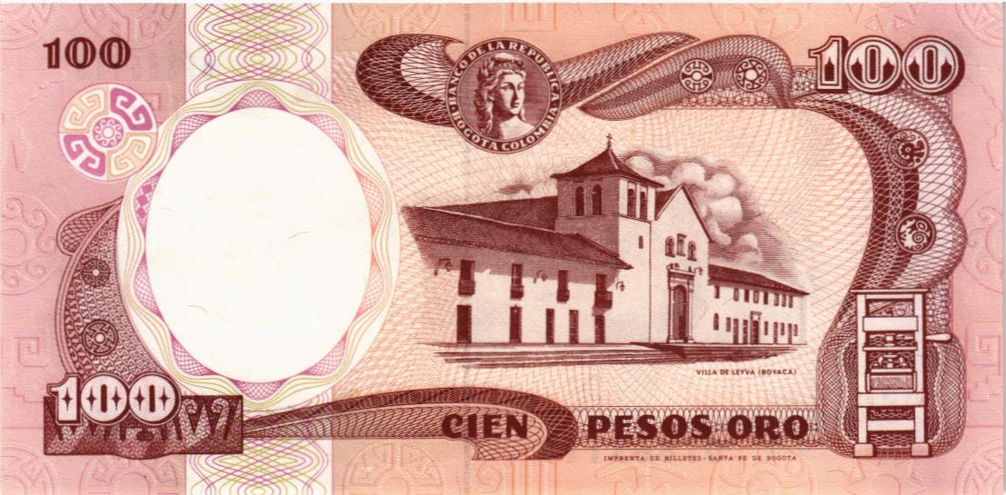 КОЛУМБИЯ 100 ПЕСО (07.08.1991) мини 2