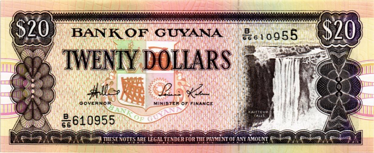 ГАЙАНА 20 ДОЛЛАРОВ