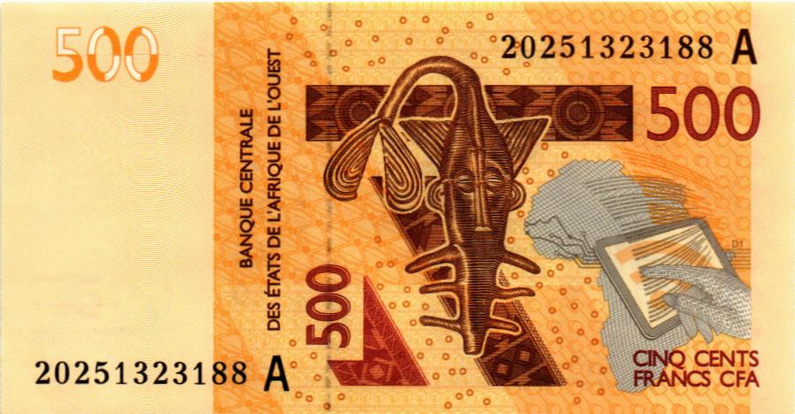 WAS - КОТ-Д'ИВУАР 500 ФРАНКОВ (A)