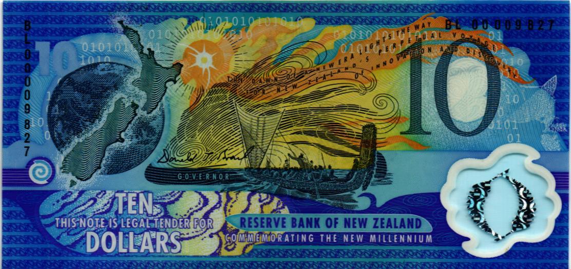 НОВАЯ ЗЕЛАНДИЯ 10 ДОЛЛАРОВ
