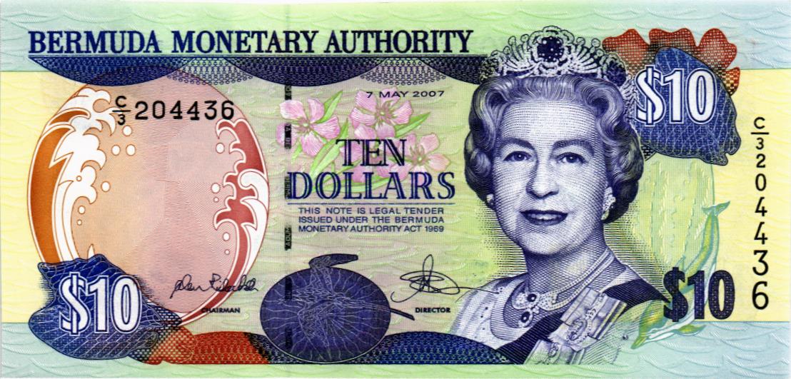 БЕРМУДСКИЕ ОСТРОВА 10 ДОЛЛАРОВ мини 1