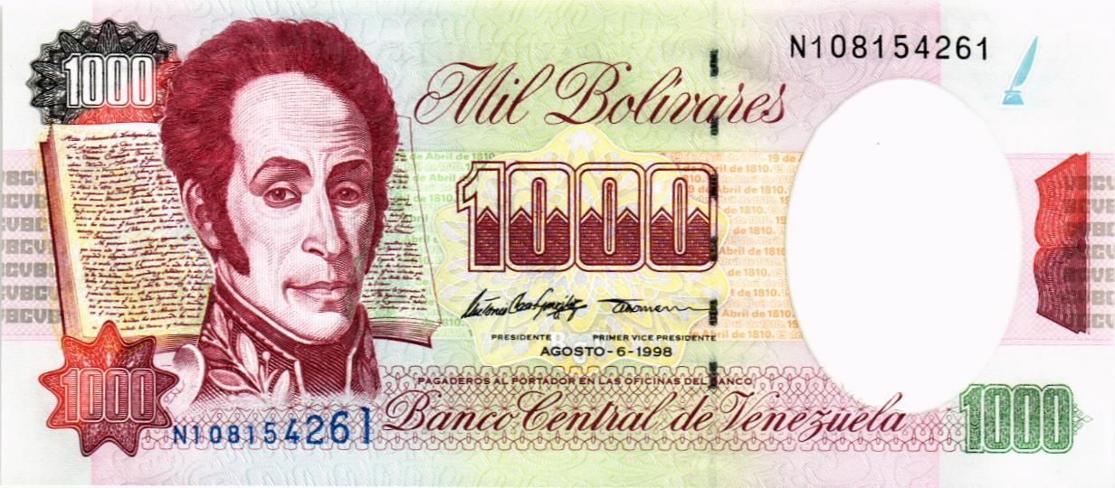 ВЕНЕСУЭЛА 1000 БОЛИВАР (06.08.1998)