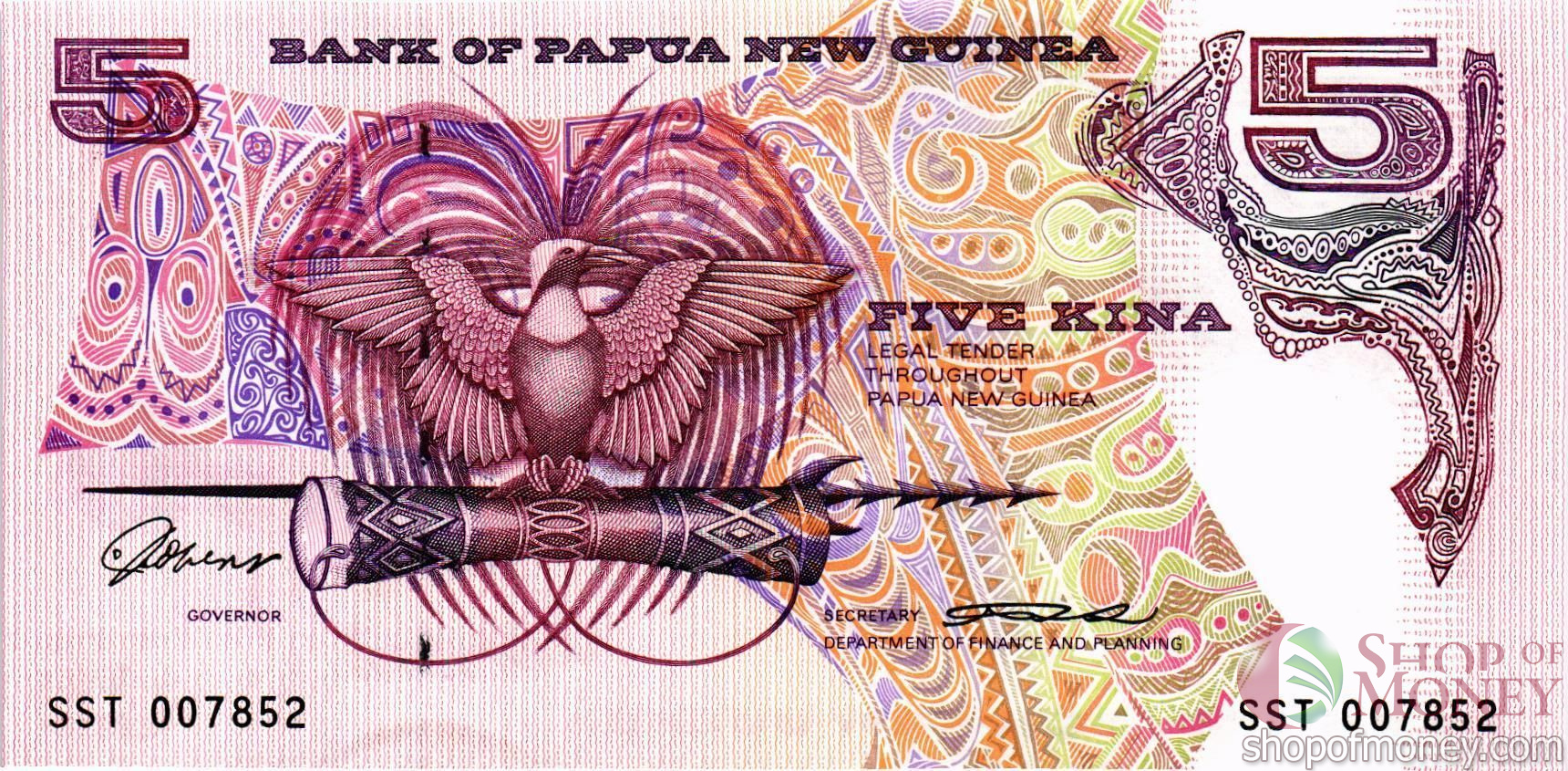 ПАПУА-НОВАЯ ГВИНЕЯ 5 КИНА мини 1