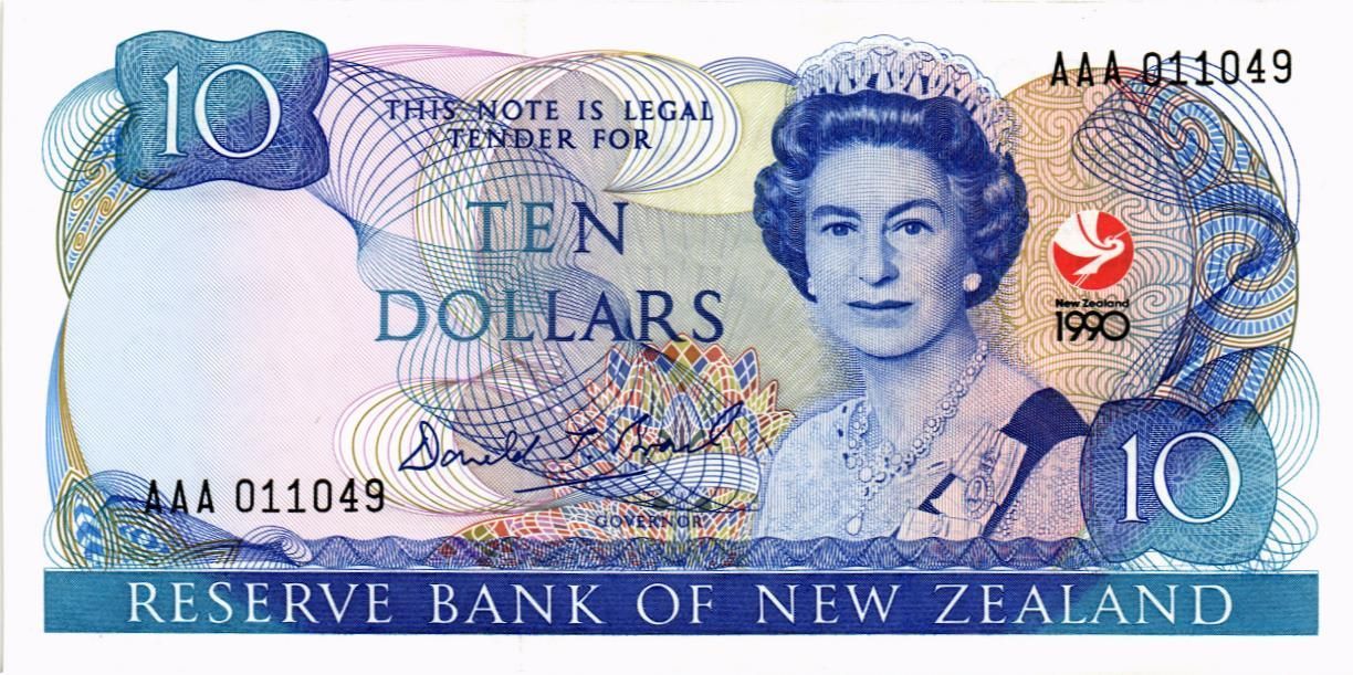 НОВАЯ ЗЕЛАНДИЯ 10 ДОЛЛАРОВ мини 1