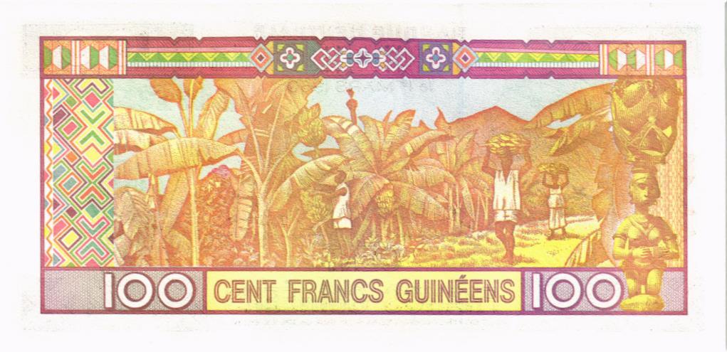 ГВИНЕЯ 100 ФРАНКОВ мини 2