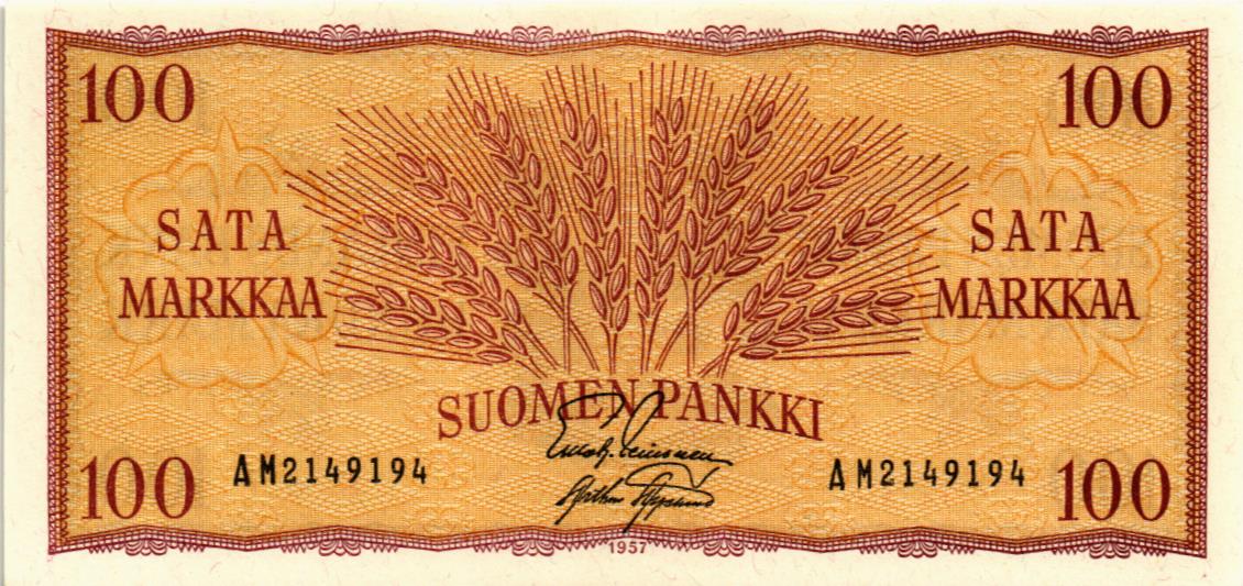 ФИНЛЯНДИЯ 100 МАРОК мини 1