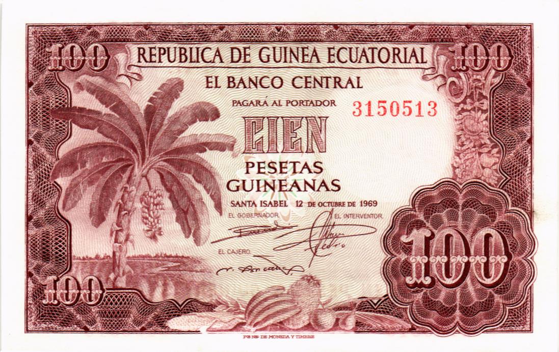 ЭКВАТОРИАЛЬНАЯ ГВИНЕЯ 100 ПЕСЕТ