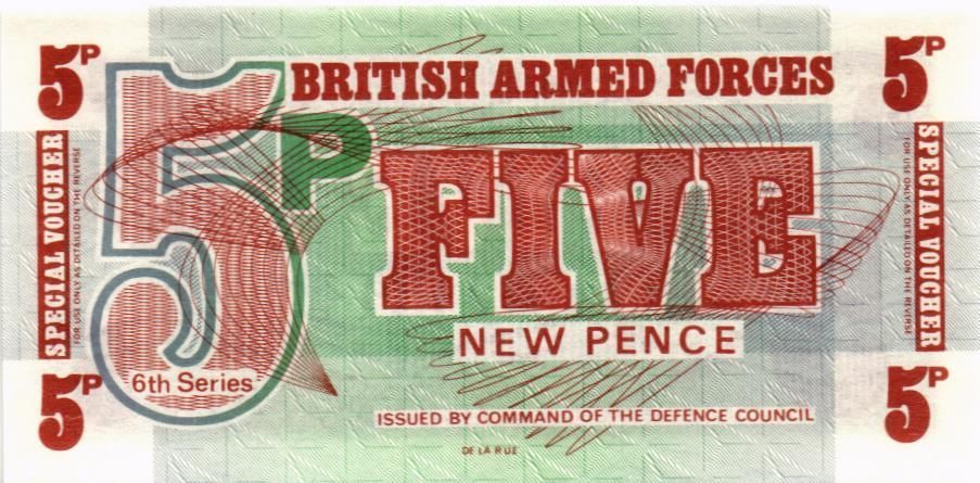 ВЕЛИКОБРИТАНИЯ / АНГЛИЯ 5 ПЕНСОВ (БРИТАНСКАЯ АРМИЯ)
