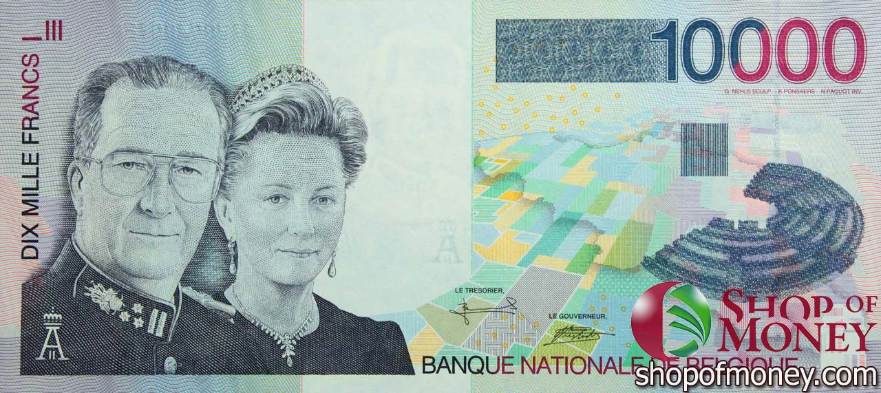 БЕЛЬГИЯ 10000 ФРАНКОВ мини 1