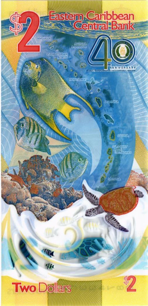 ВОСТОЧНЫЕ КАРИБЫ 2 ДОЛЛАРА (AB/AC/AD) мини 2