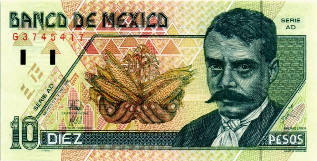 МЕКСИКА 10 ПЕСО (AD) мини 1