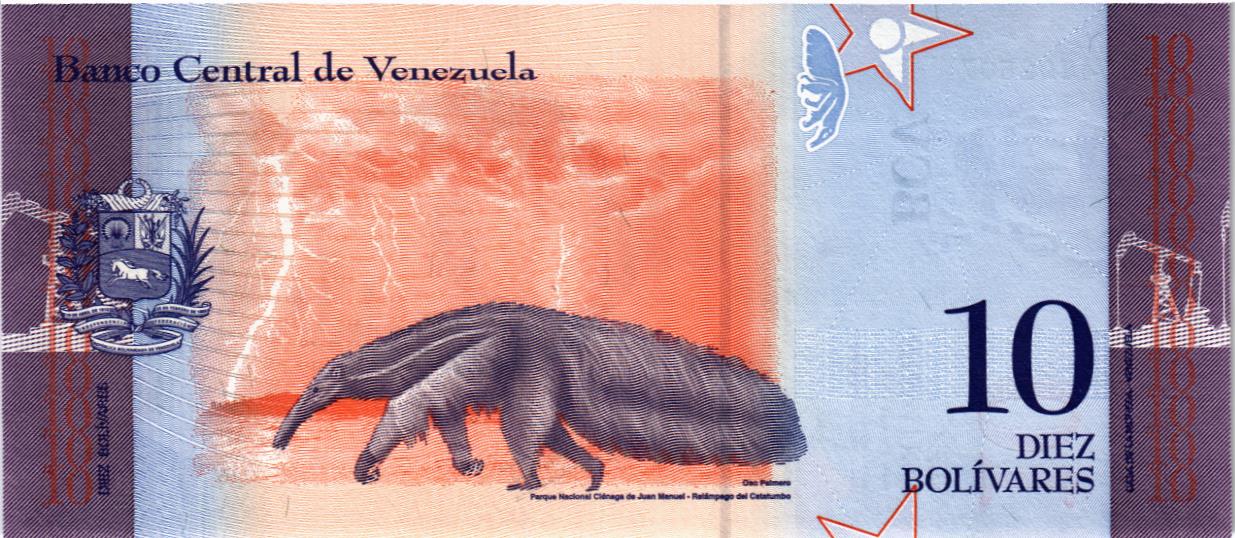 ВЕНЕСУЭЛА 10 БОЛИВАР мини 2