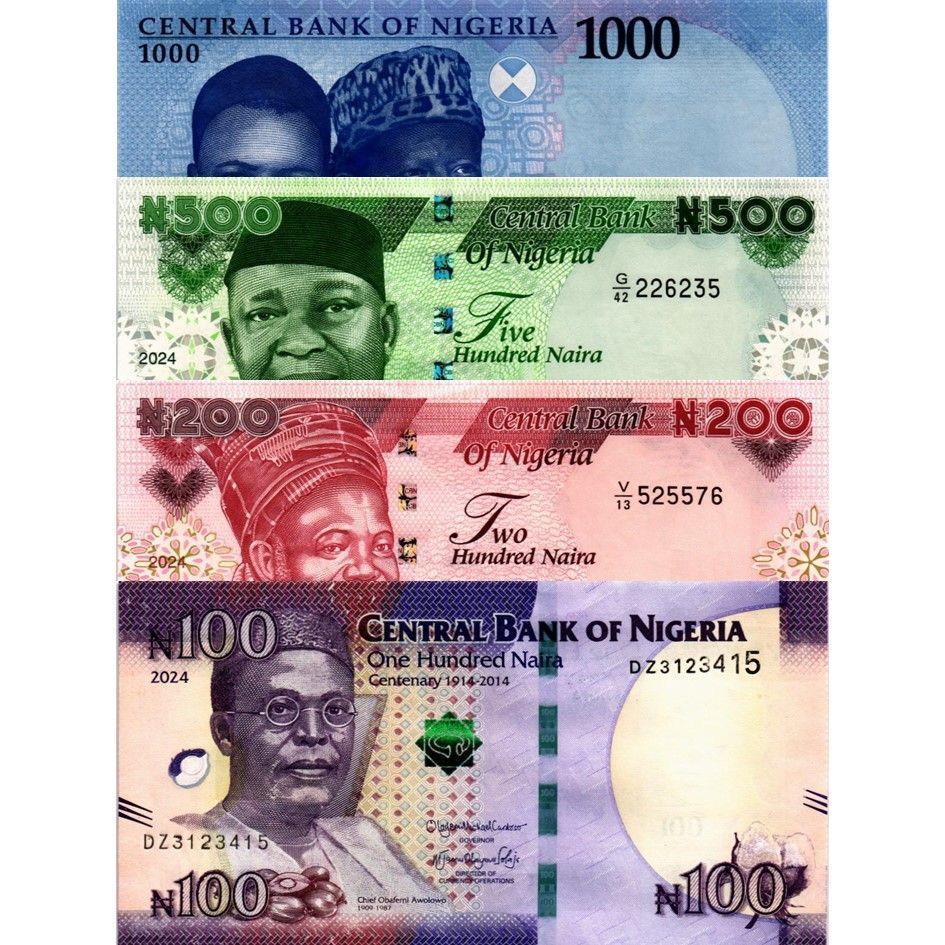 НИГЕРИЯ НАБОР 100-200-500-1000 НАЙРА