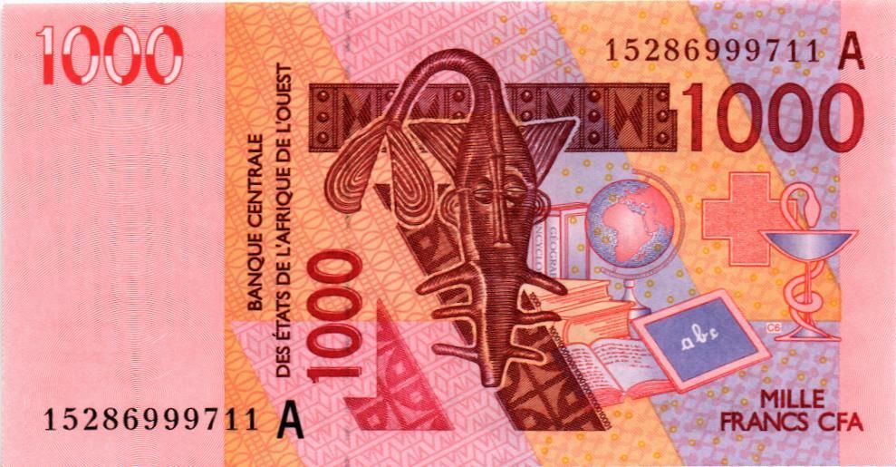 WAS - КОТ-Д'ИВУАР 1000 ФРАНКОВ (A) мини 1