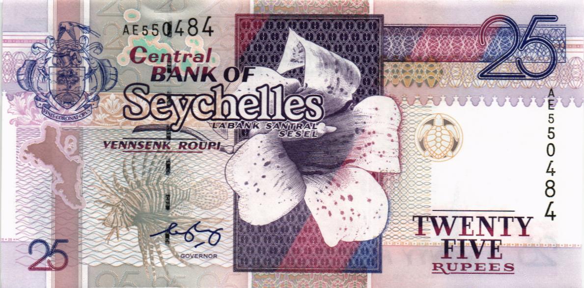 СЕЙШЕЛЬСКИЕ ОСТРОВА 25 РУПИЙ мини 1