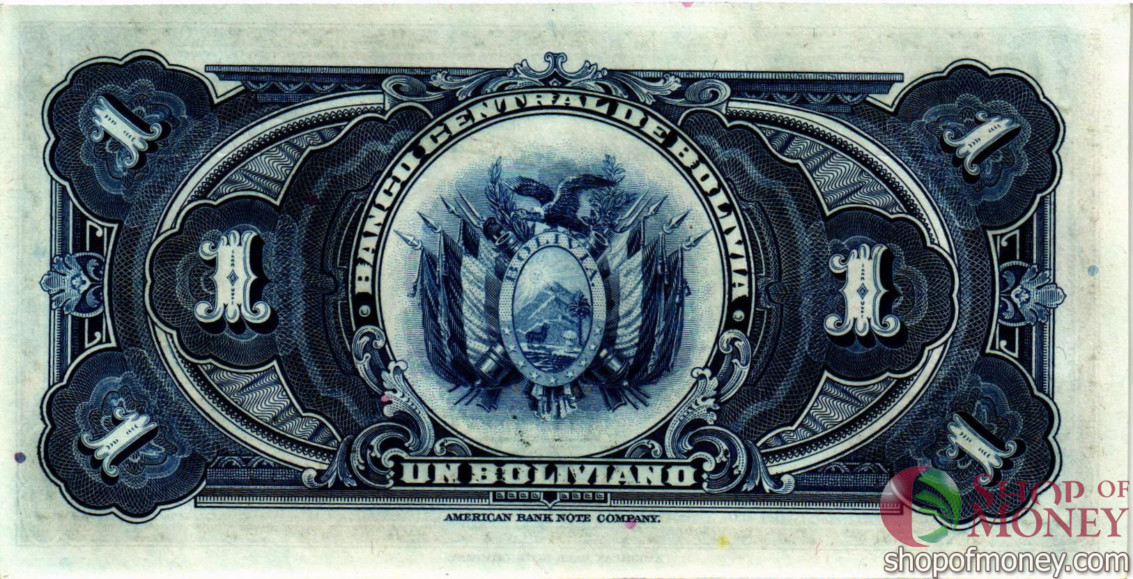 БОЛИВИЯ 1 БОЛИВИАНО мини 2