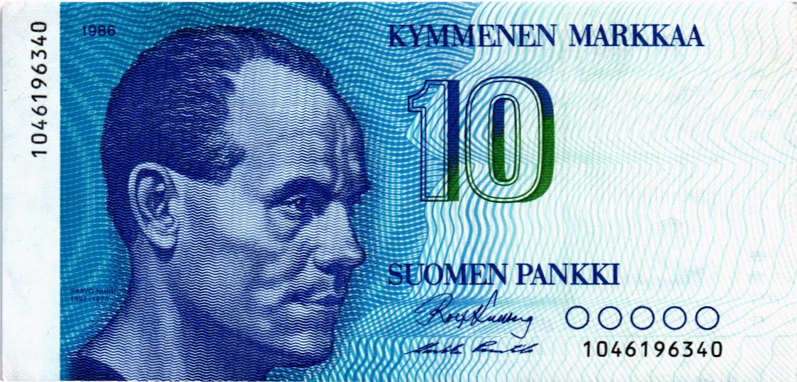 ФИНЛЯНДИЯ 10 МАРОК мини 1