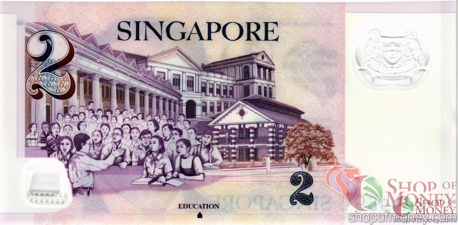 СИНГАПУР 2 ДОЛЛАРА мини 2