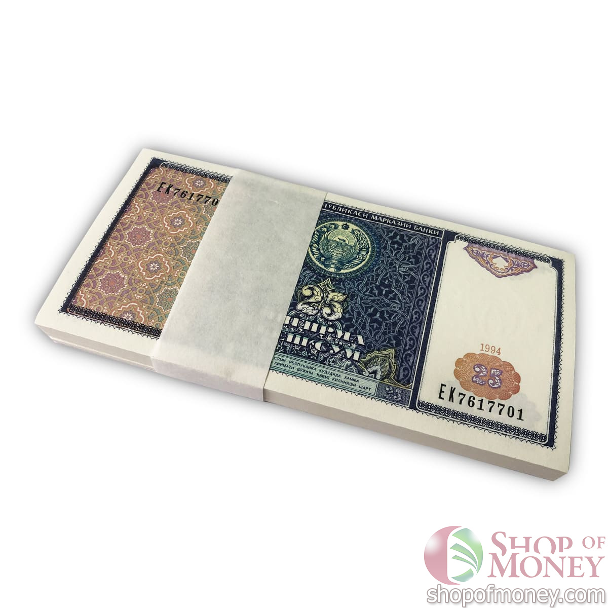 УЗБЕКИСТАН 25 СУМ (100 БАНКНОТ)