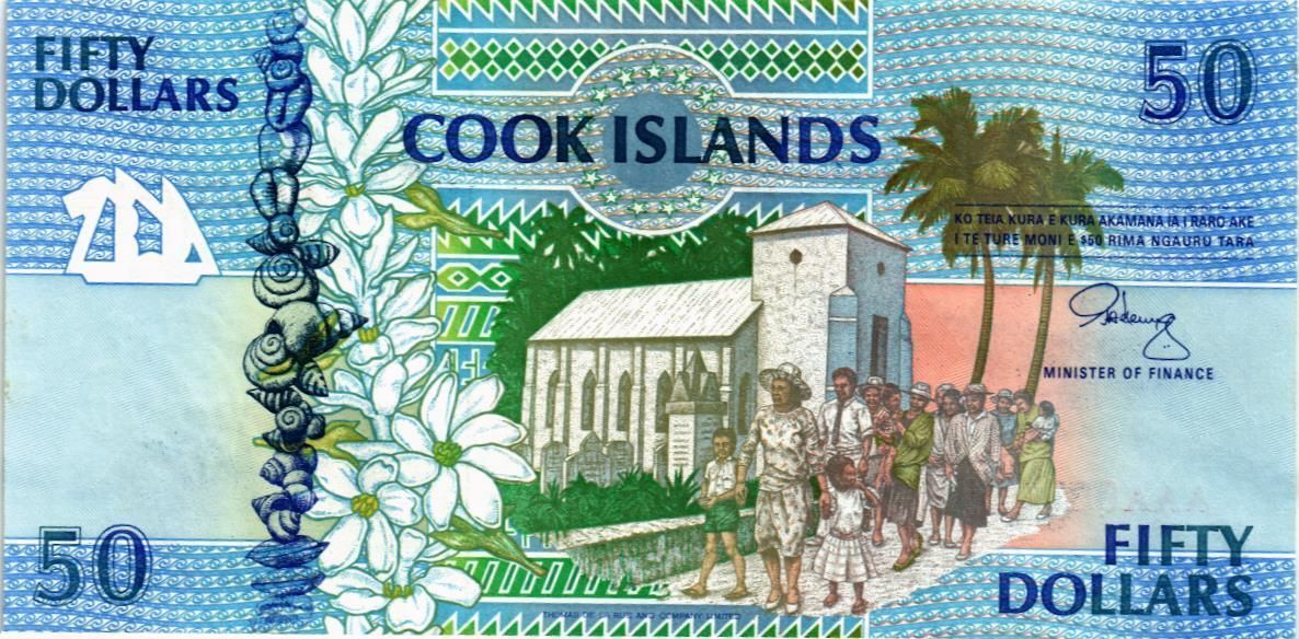 ОСТРОВА КУКА 50 ДОЛЛАРОВ
