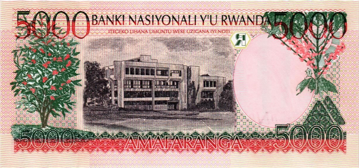 РУАНДА 5000 ФРАНКОВ мини 2