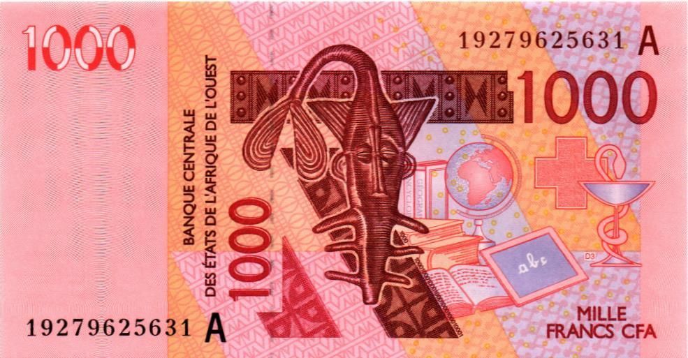 WAS - КОТ-Д'ИВУАР 1000 ФРАНКОВ (A) мини 1