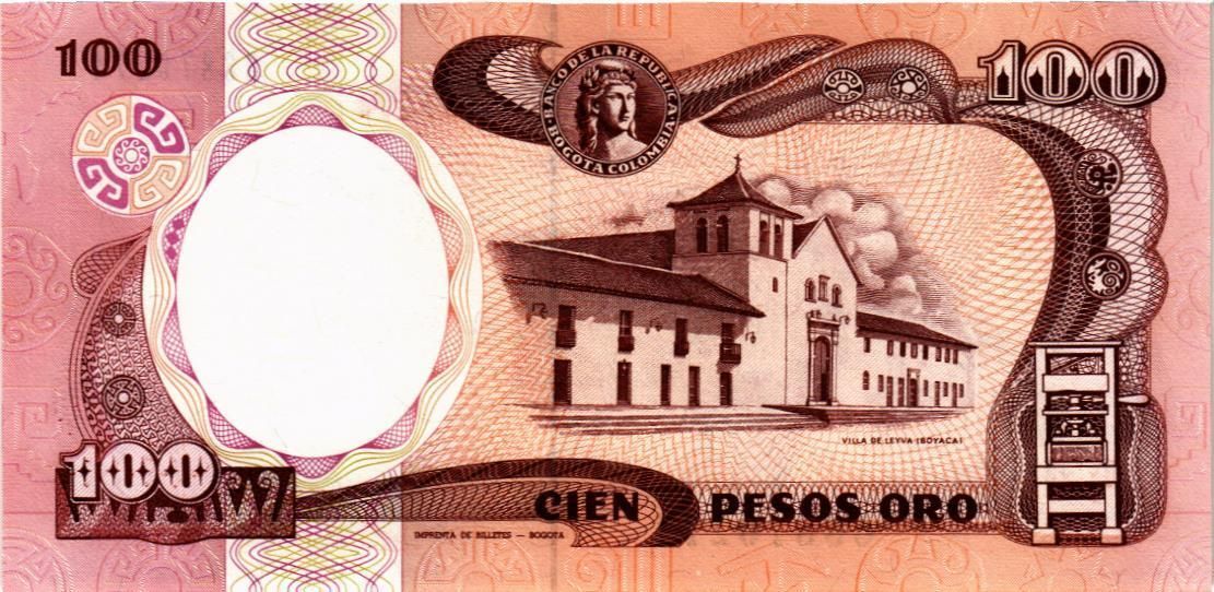 КОЛУМБИЯ 100 ПЕСО (01.01.1990) мини 2