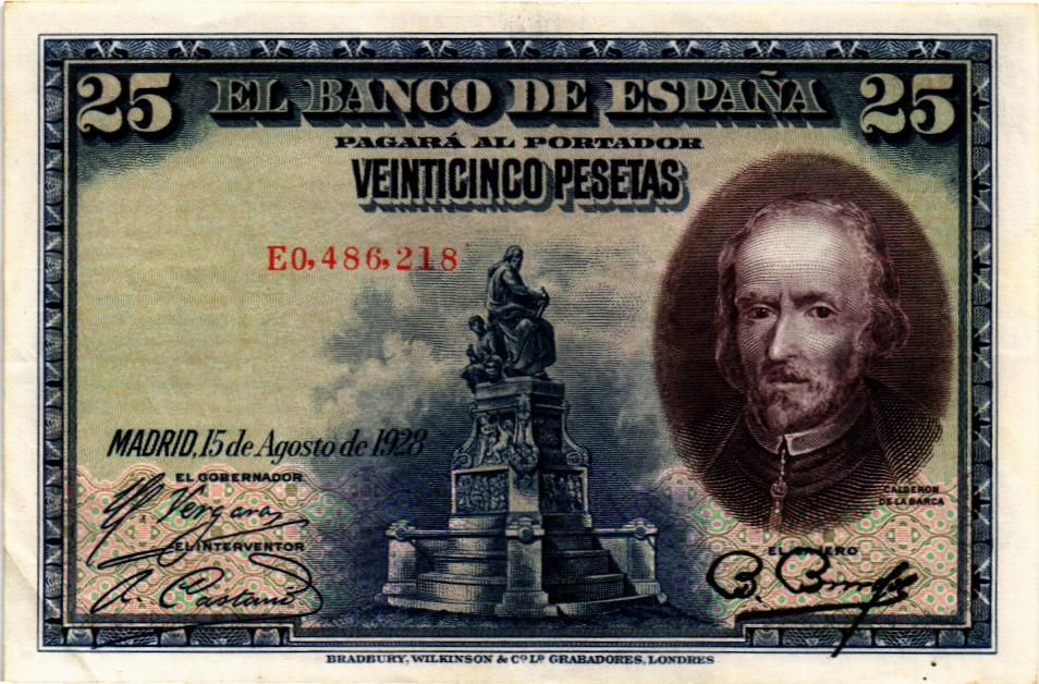 ИСПАНИЯ 25 ПЕСЕТ