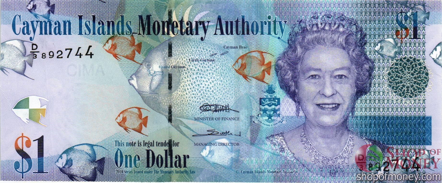 КАЙМАНОВЫ ОСТРОВА 1 ДОЛЛАР мини 1