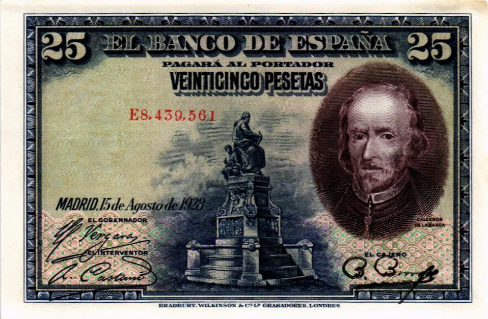 ИСПАНИЯ 25 ПЕСЕТ мини 1