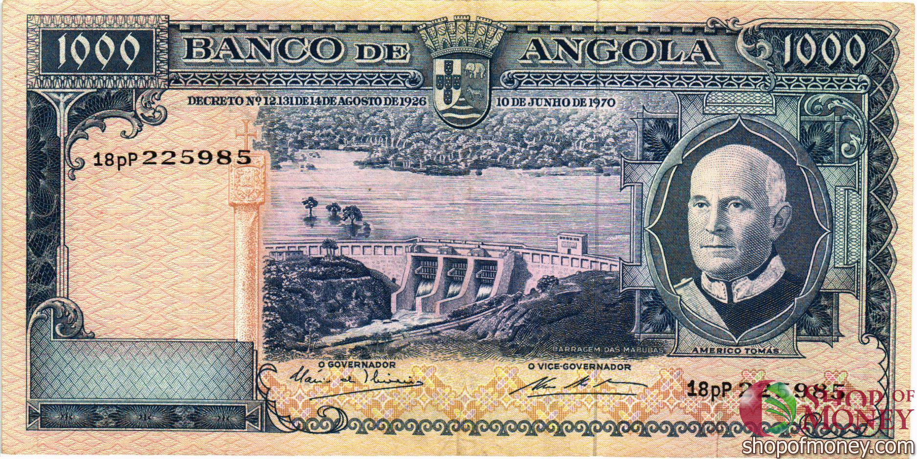 АНГОЛА 1000 ЭСКУДО мини 1