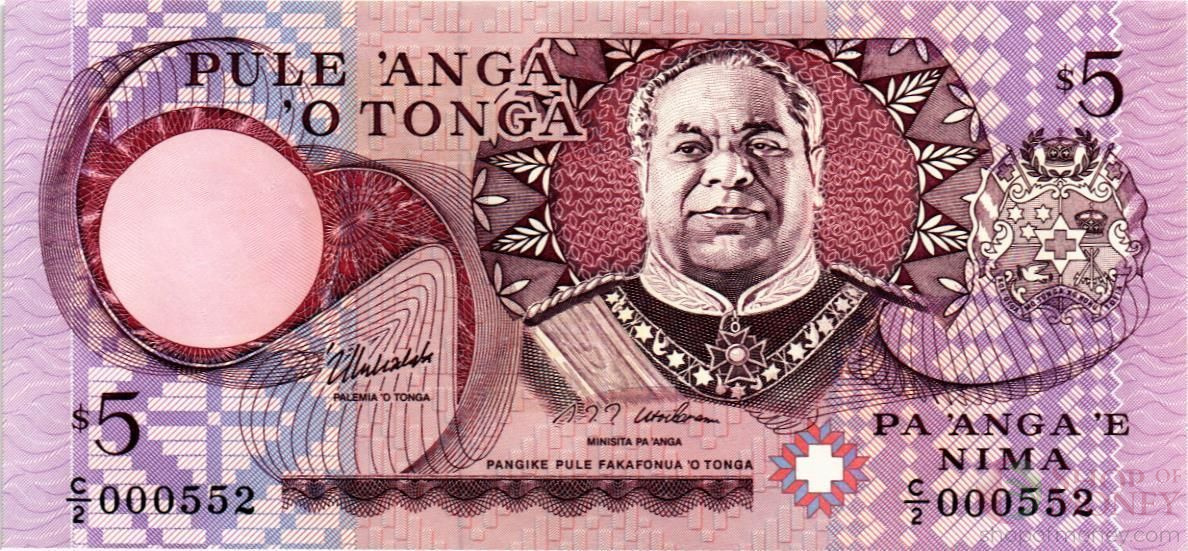 ТОНГА 5 ПААНГА (НИЗКИЙ НОМЕР) мини 1