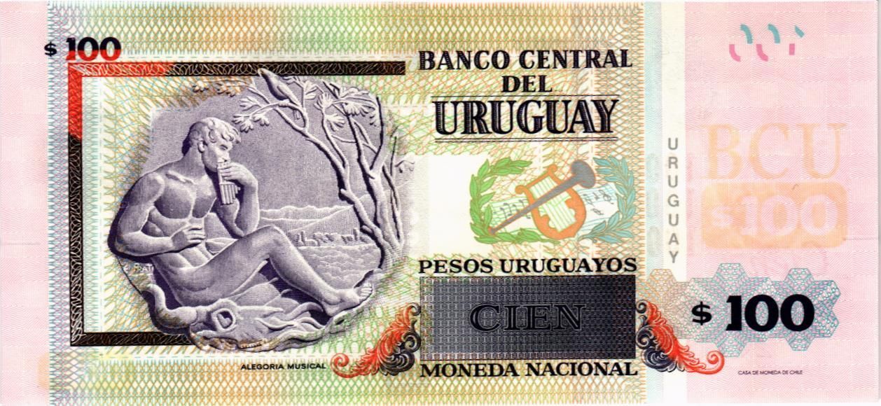 УРУГВАЙ 100 ПЕСО мини 2