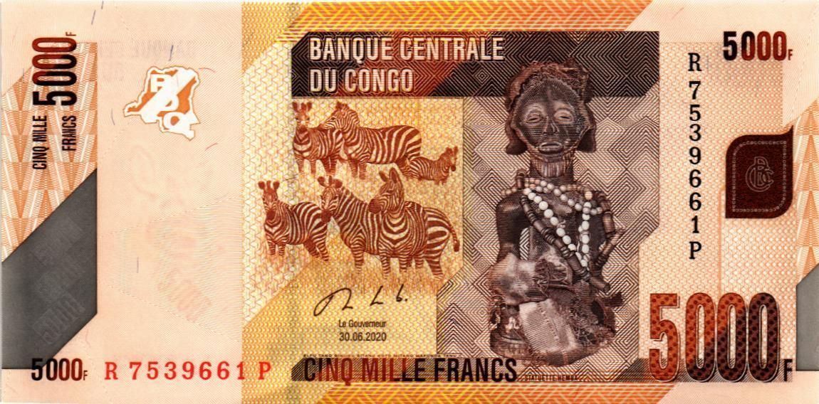 КОНГО ДР 5000 ФРАНКОВ