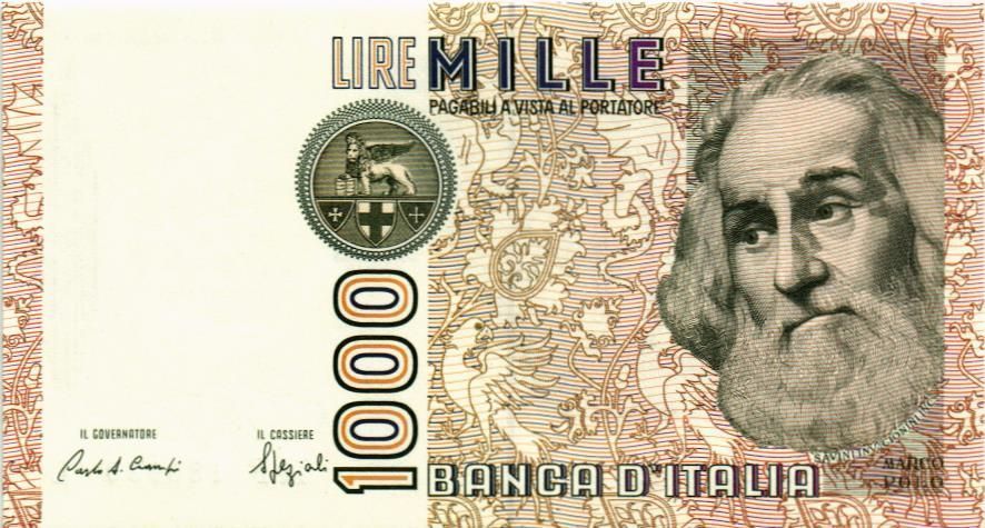 ИТАЛИЯ 1000 ЛИР мини 1