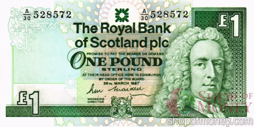 ШОТЛАНДИЯ 1 ФУНТ мини 1