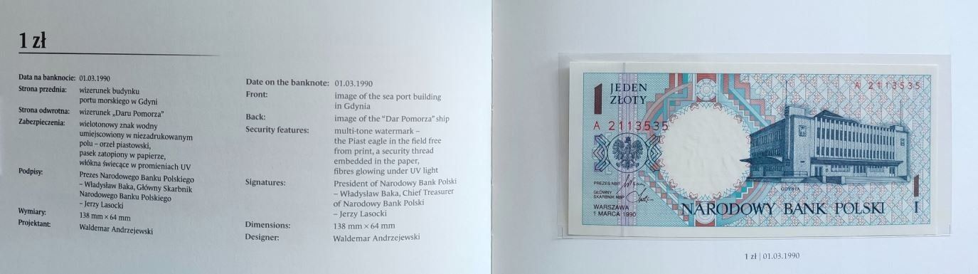 ПОЛЬША 1-2-5-10-20-50-100-200-500 ЗЛОТЫХ (9 БАНКНОТ) мини 3