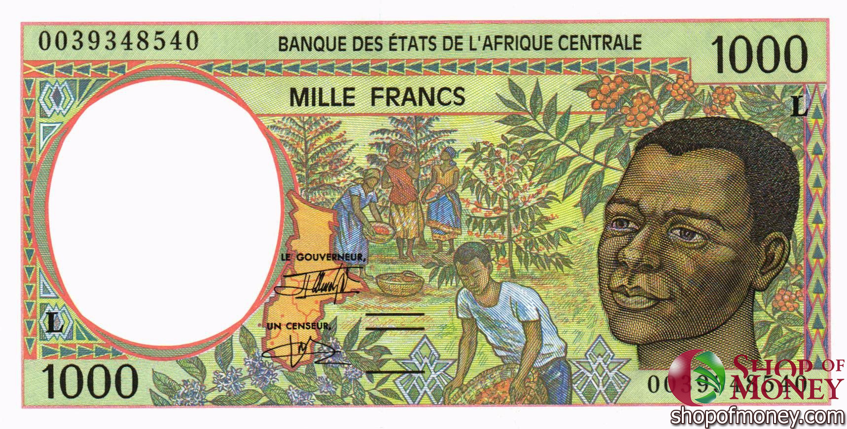 ГАБОН 1000 ФРАНКОВ
