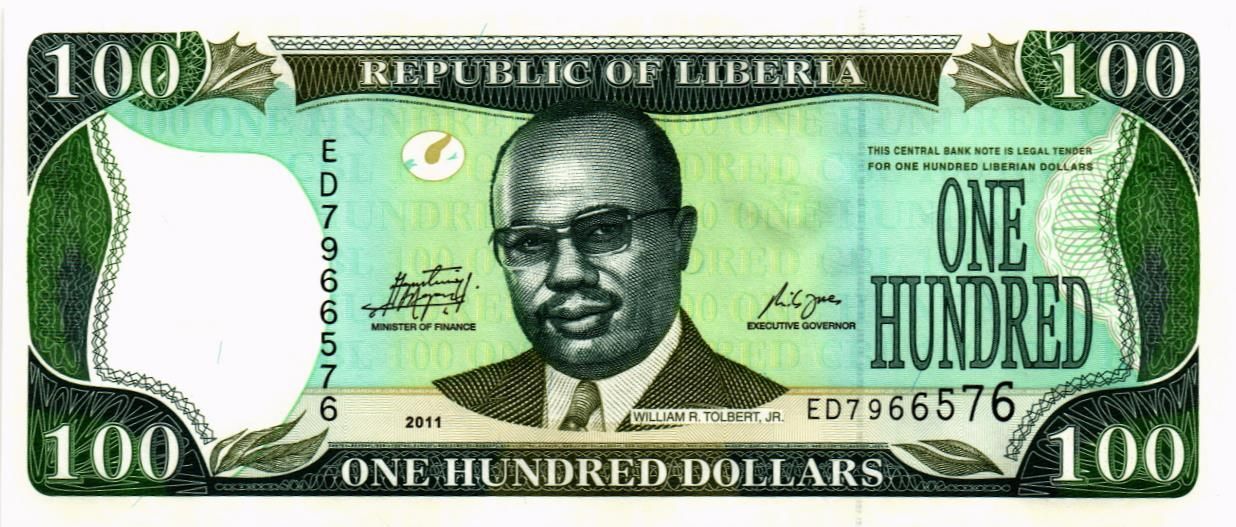 ЛИБЕРИЯ 100 ДОЛЛАРОВ