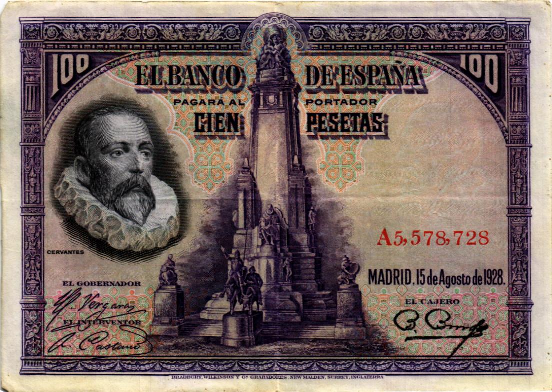 ИСПАНИЯ 100 ПЕСЕТ