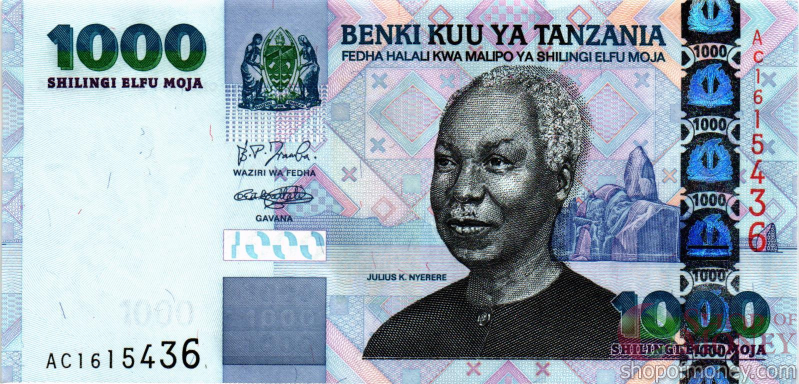 ТАНЗАНИЯ 1000 ШИЛЛИНГОВ
