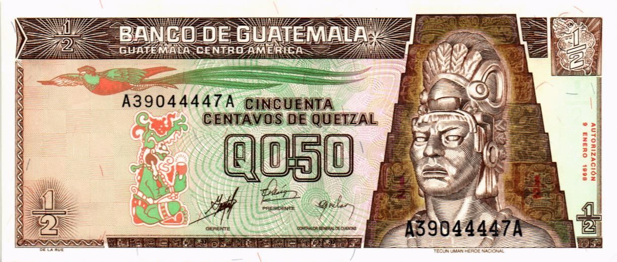 ГВАТЕМАЛА 1/2 КЕТСАЛЬ мини 1